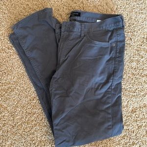 Banana republic slim fit gray khakis